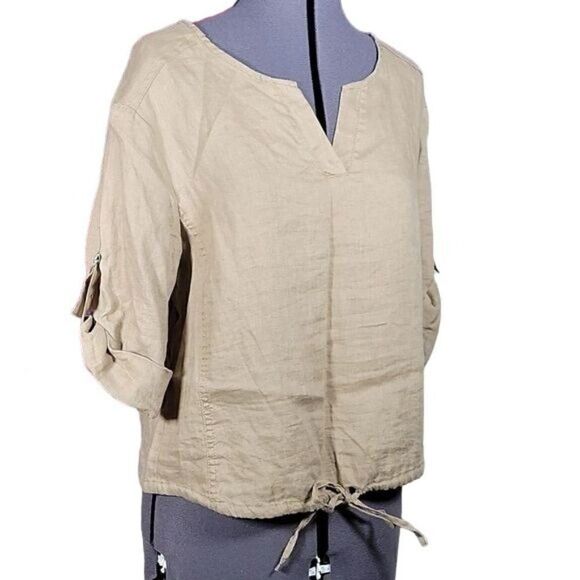 Ellen Tracy Linen Essential Top Sz S - Picture 2 of 12